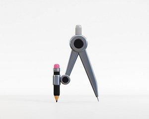 Drafting Geometry Compass 3d Model 3D