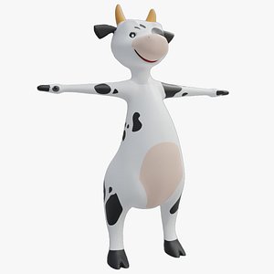 3D model Cartoon Cow