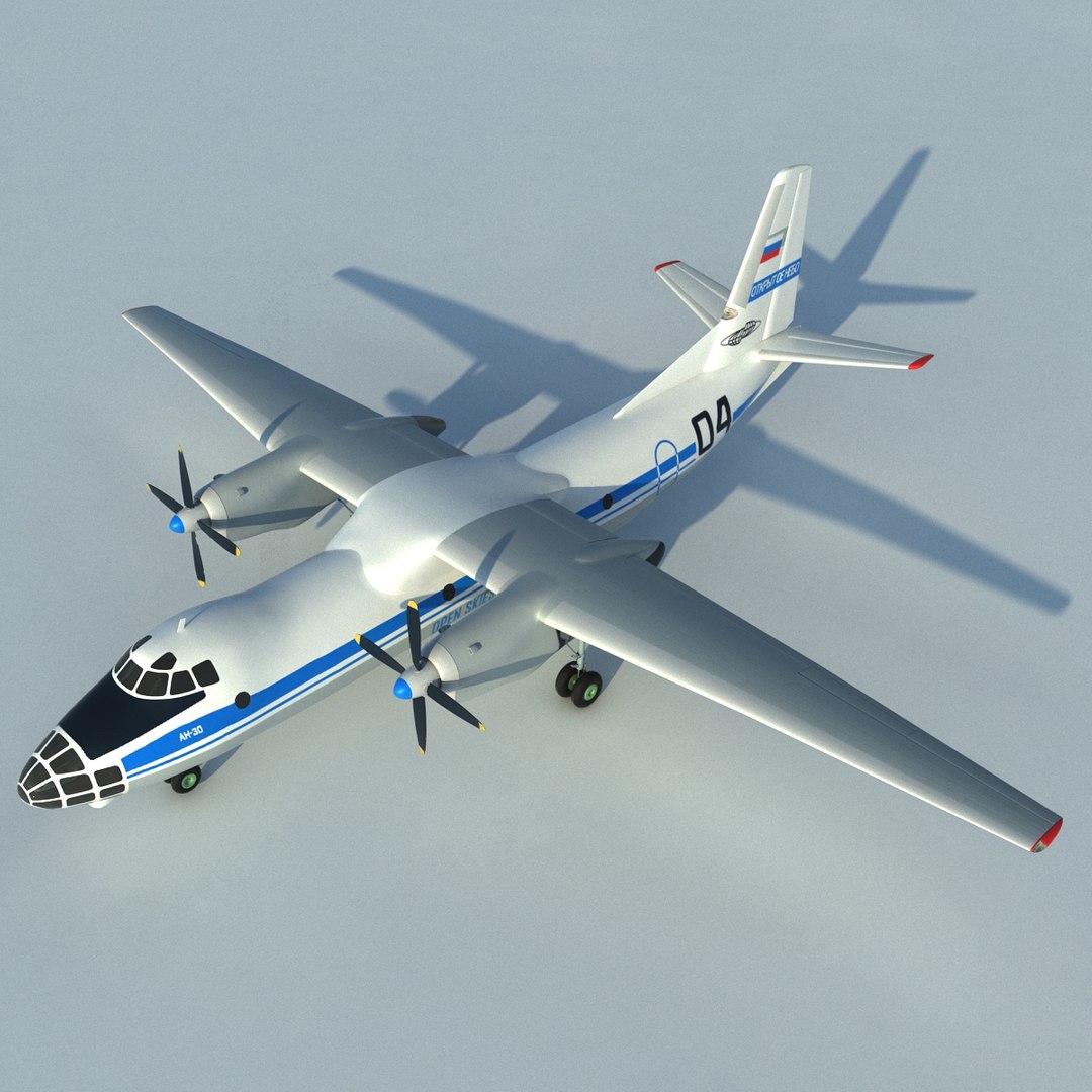 Antonov An-30 3D Model - TurboSquid 1152669