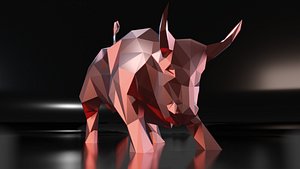 Bull of Wall Street Low Poly
