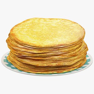 3D pancakes plate
