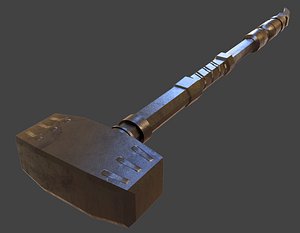 3D sci fi hammer model
