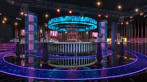 3D Strip Club Inside and disco model