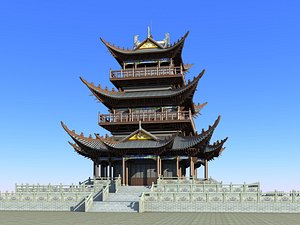 Chinese Building 35 3D model