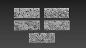 Brick stone plaster texture finishing model