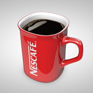 nescafe mug 3d c4d