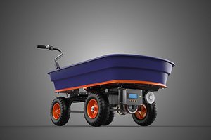 ELECTRIC PURPLE POLY HOPPER UTILITY CART WAGON TRAILER TROLLEY 4