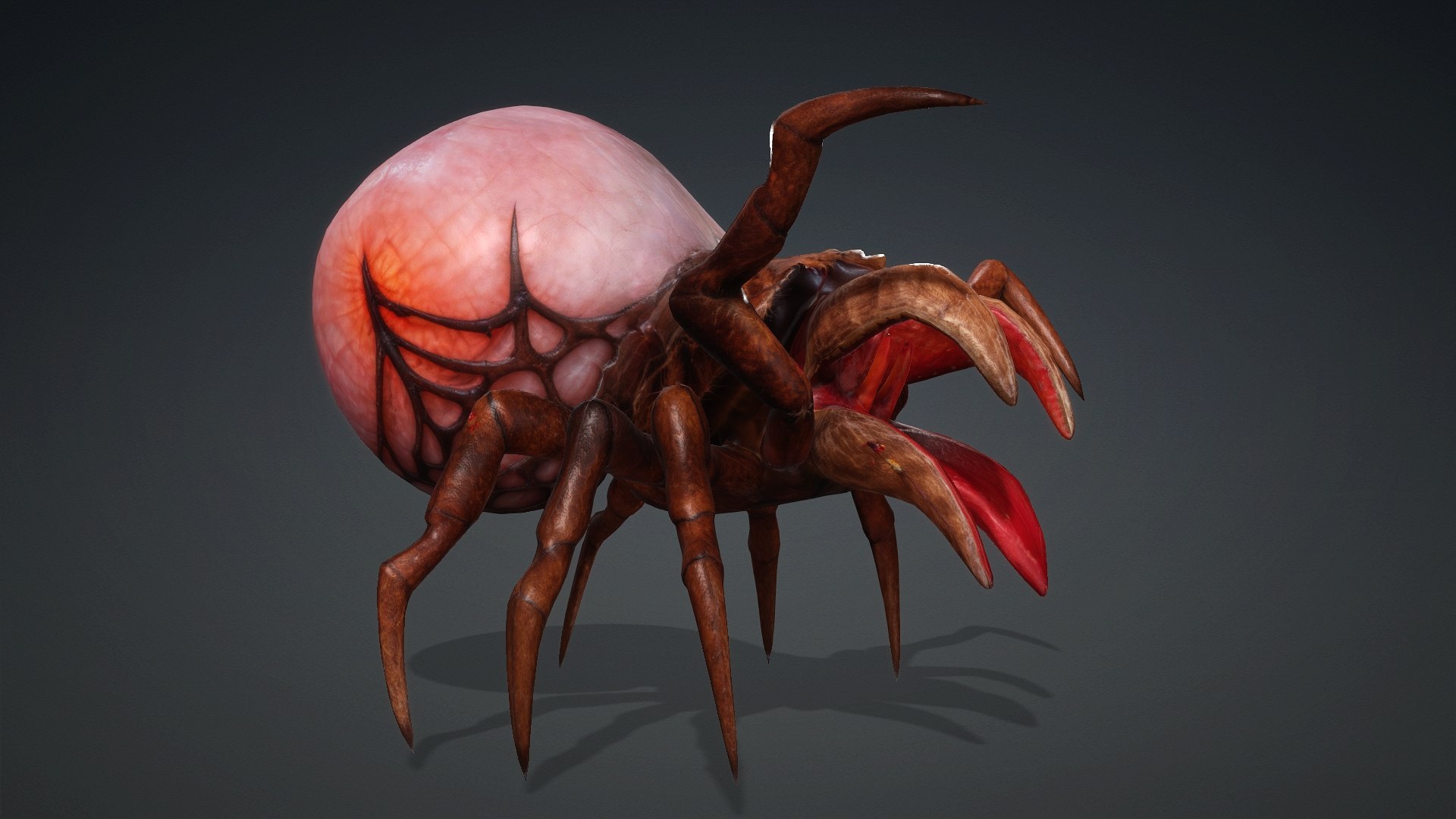 3D model Spider Monster-V1a https://p.turbosquid.com/ts-thumb/Wx/bzmHUK/p7/preview6/jpg/1776221338/1920x1080/fit_q87/284ff9a21ad885ed433ef90dc830bdc72e3e3824/preview6.jpg