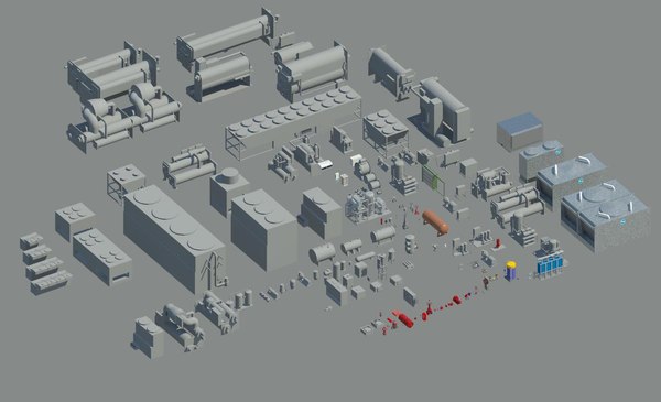 3D revit families 2016 mechanical model