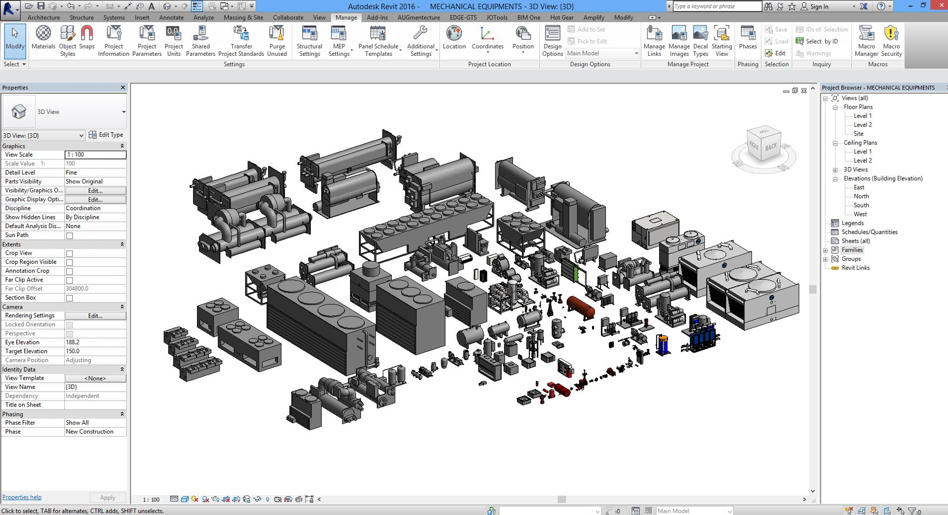 modelo 3d Revit Families 2016 de Equipos Mecánicos - TurboSquid 1375461
