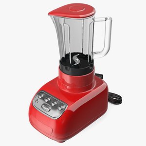 Red Blender with Glass Jar