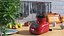 Red Blender with Glass Jar 3D