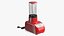 Red Blender with Glass Jar 3D