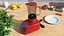 Red Blender with Glass Jar 3D