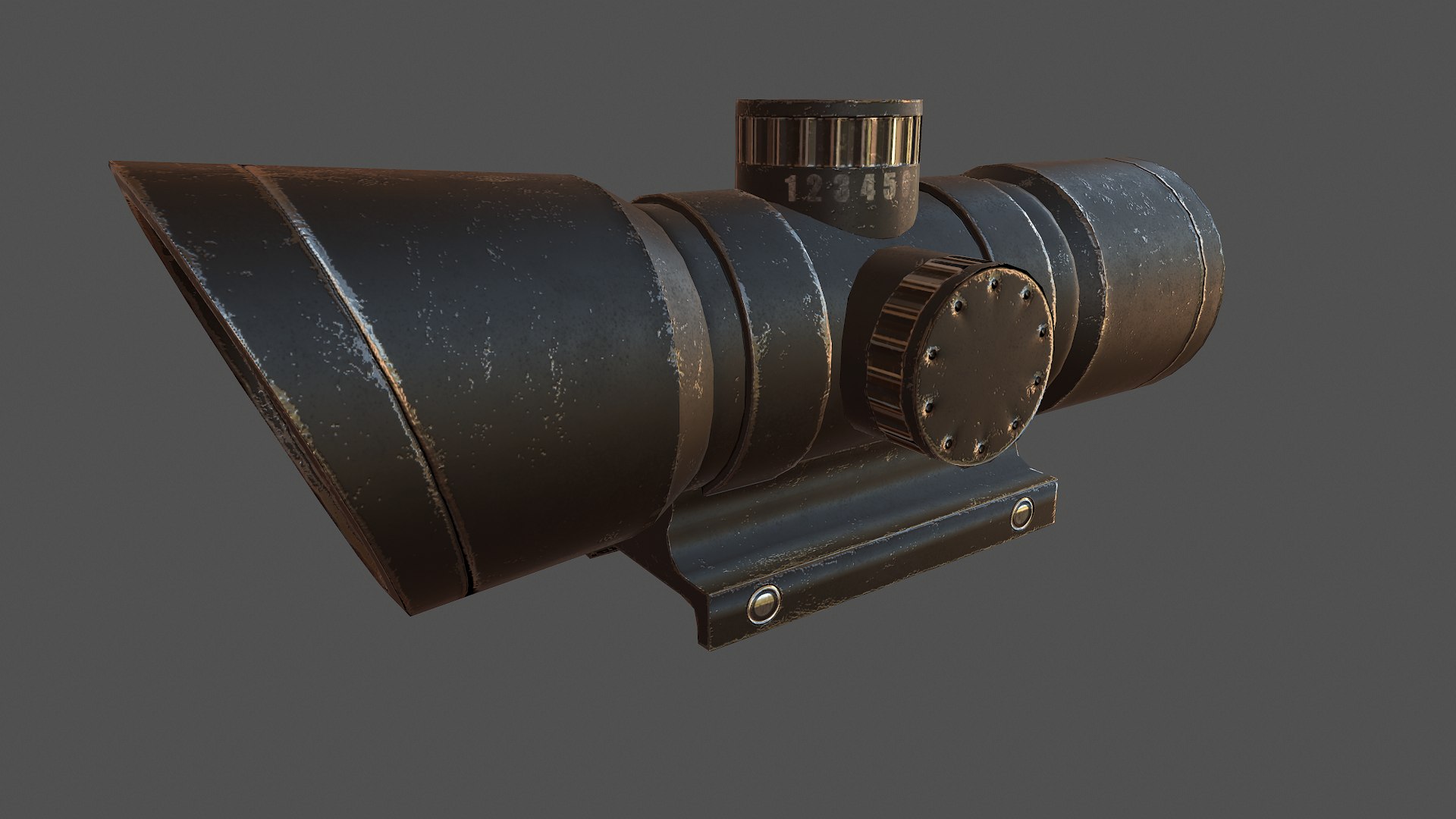 Free 3D optical sight model TurboSquid 1163344