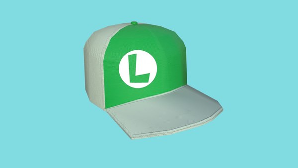 Modello 3D Cappello da personaggio Mario e Luigi Costume da cappello a tema  - TurboSquid 1711160