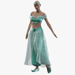 3D Princess Jasmine outfit with texture
