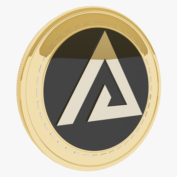 Digital Asset Cryptocurrency Gold Coin 3D model