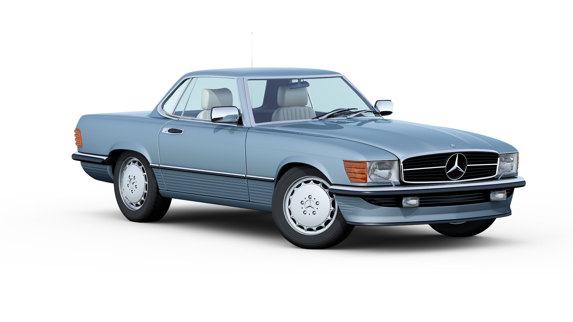 mercedes-benz 350sl coupe 3d model