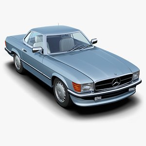 mercedes-benz 350sl coupe 3d model