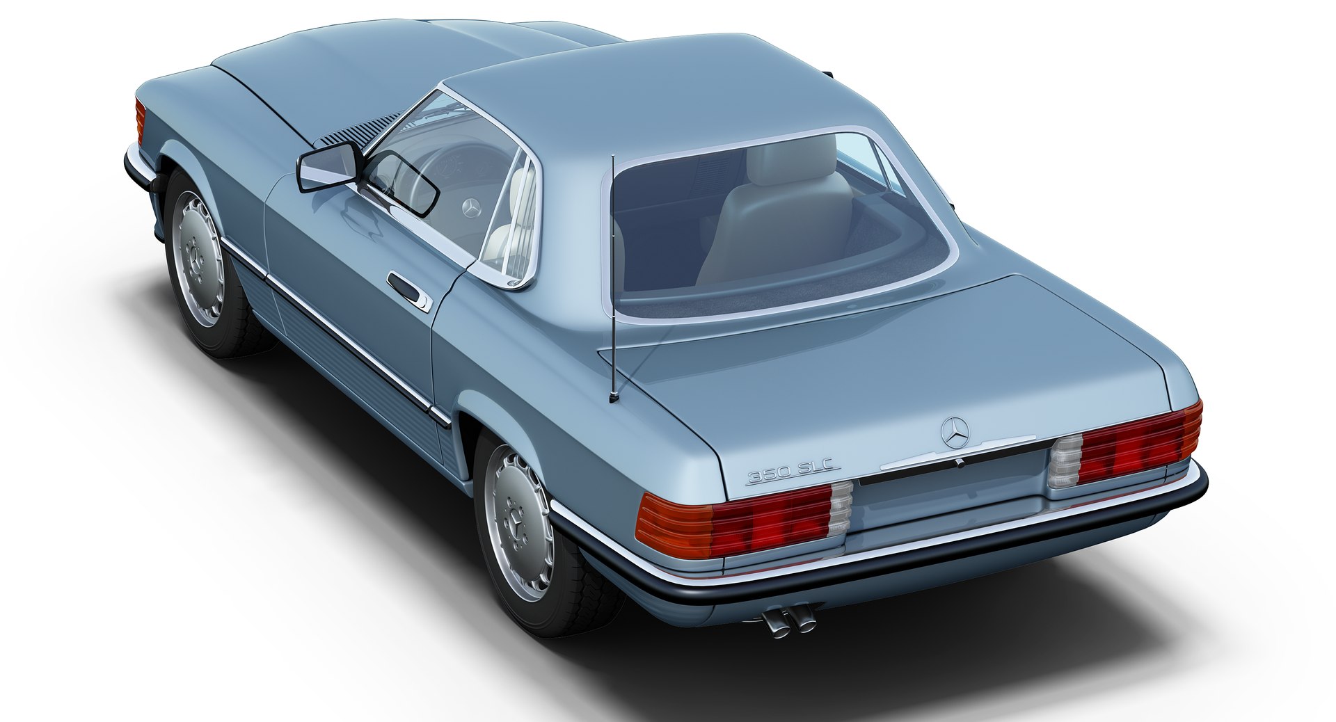 mercedes-benz 350sl coupe 3d model