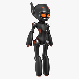 Cute Robot Black