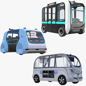 Three Electric Buses