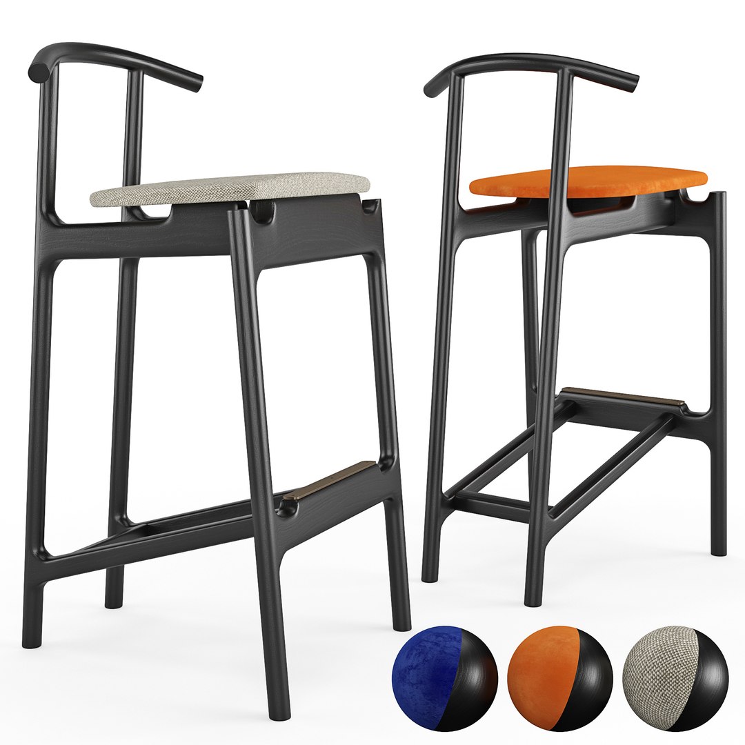 3D Bar Stool Hans Model - TurboSquid 1756658