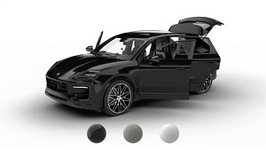 Porsche Cayenne S E-Hybrid Black Edition HQ 2025 3d model 3D
