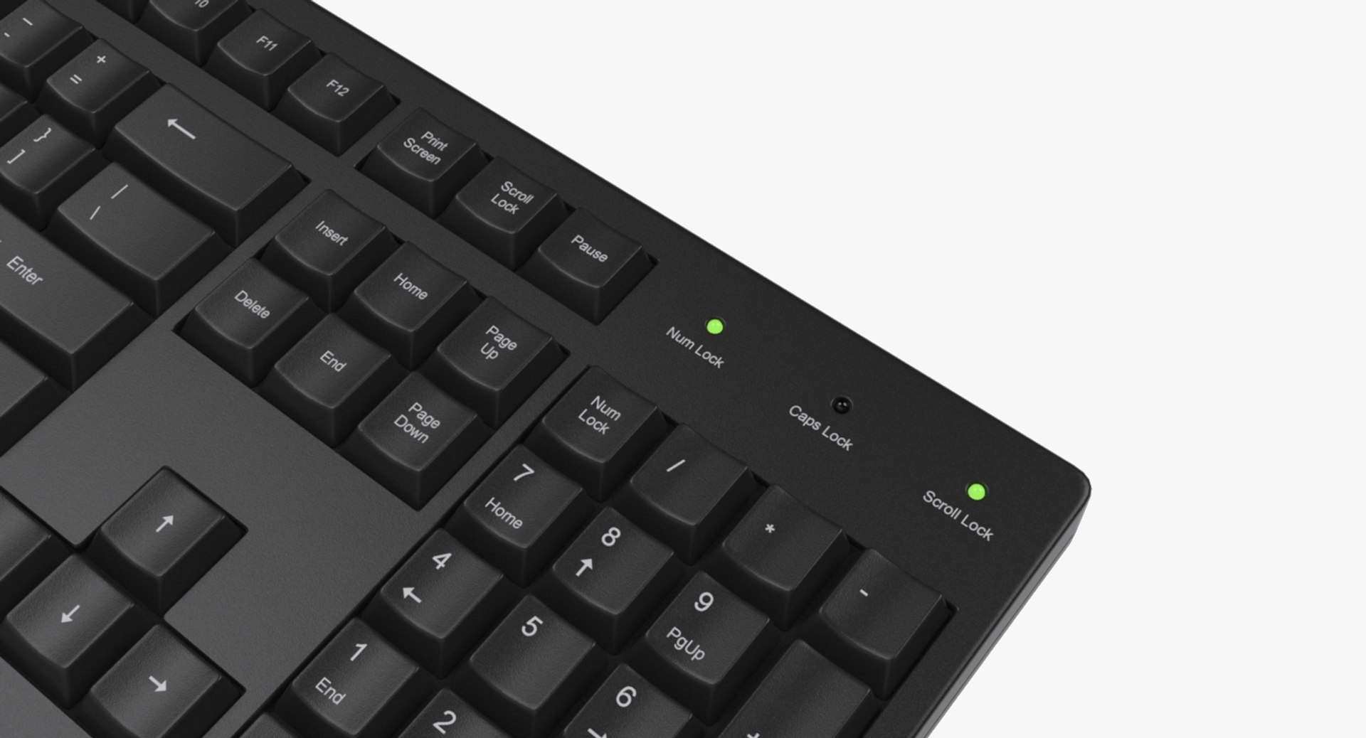 Generic Pc Keyboard Mouse 3d Model