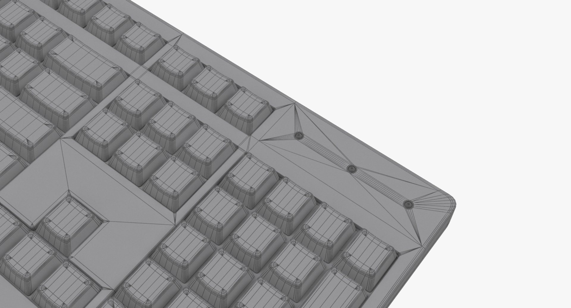 Generic Pc Keyboard Mouse 3d Model