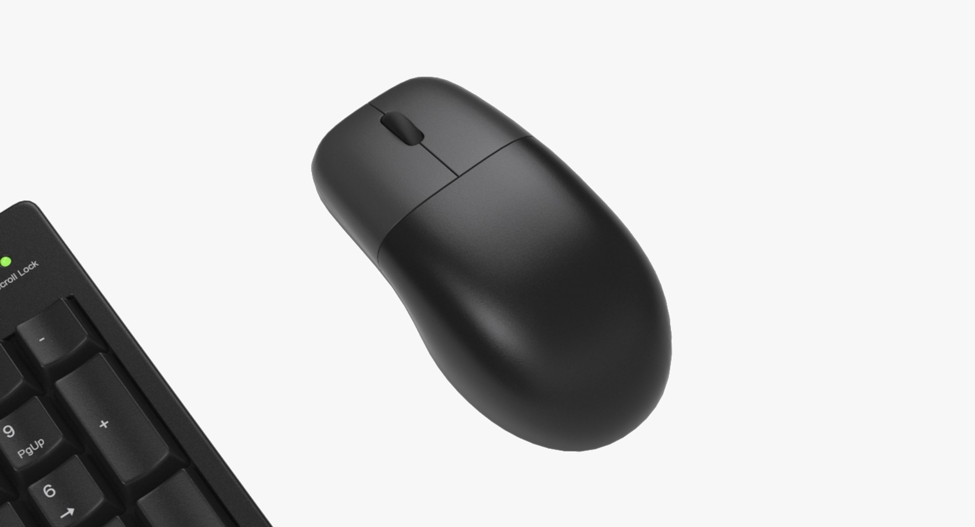 Generic Pc Keyboard Mouse 3d Model