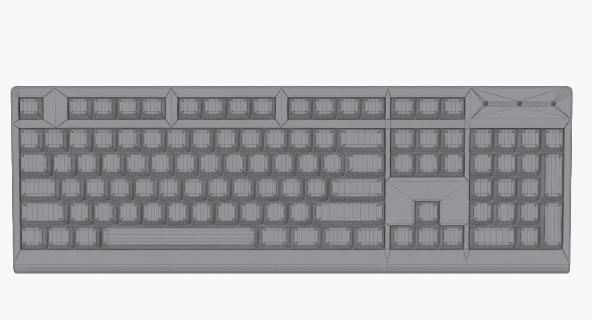 Generic Pc Keyboard Mouse 3d Model