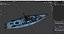 Kayak for fishing  Hobie Mirage Pro Angler 14 with 360 Camo Blue 3D model