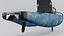 Kayak for fishing  Hobie Mirage Pro Angler 14 with 360 Camo Blue 3D model