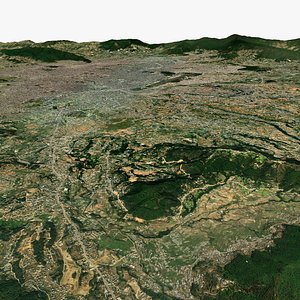 3D model Kathmandu Metropolitan City Nepal