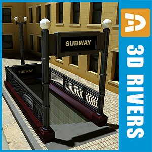 Chicago subway entrance by 3DRivers