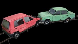 3D car soviet wrecks abandoned photogrammetry
