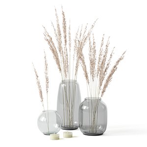 decor candle candlestick 3D model