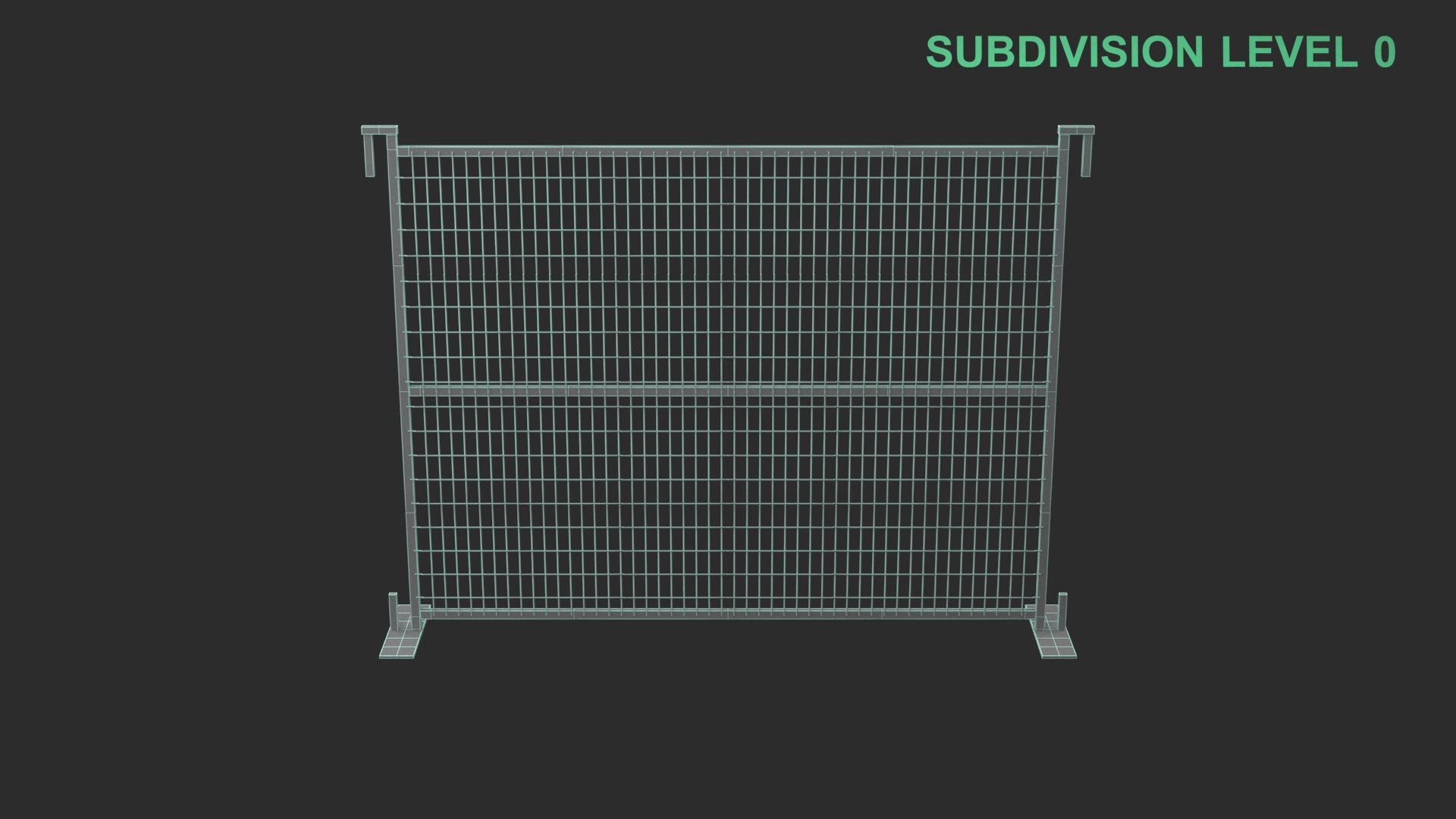 3D model Fence Segment https://p.turbosquid.com/ts-thumb/Wy/Lageom/GN/wireframe_0008/jpg/1756146099/1920x1080/fit_q87/cf22117df57032069785ba625079cef3e7703541/wireframe_0008.jpg