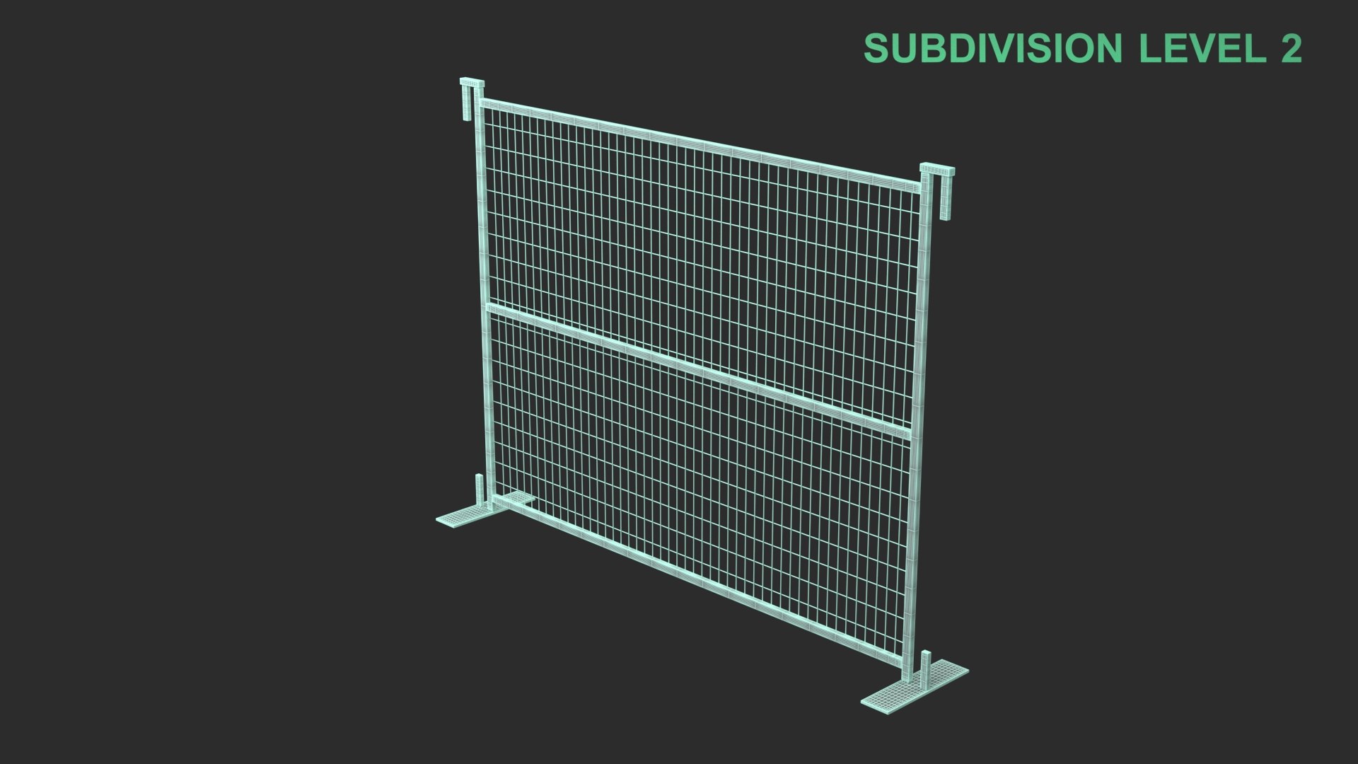 3D model Fence Segment https://p.turbosquid.com/ts-thumb/Wy/Lageom/hH/wireframe_0003/jpg/1756146096/1920x1080/fit_q87/7890bb6fca50514e6968dbd97d3f4c14a2b40ffb/wireframe_0003.jpg