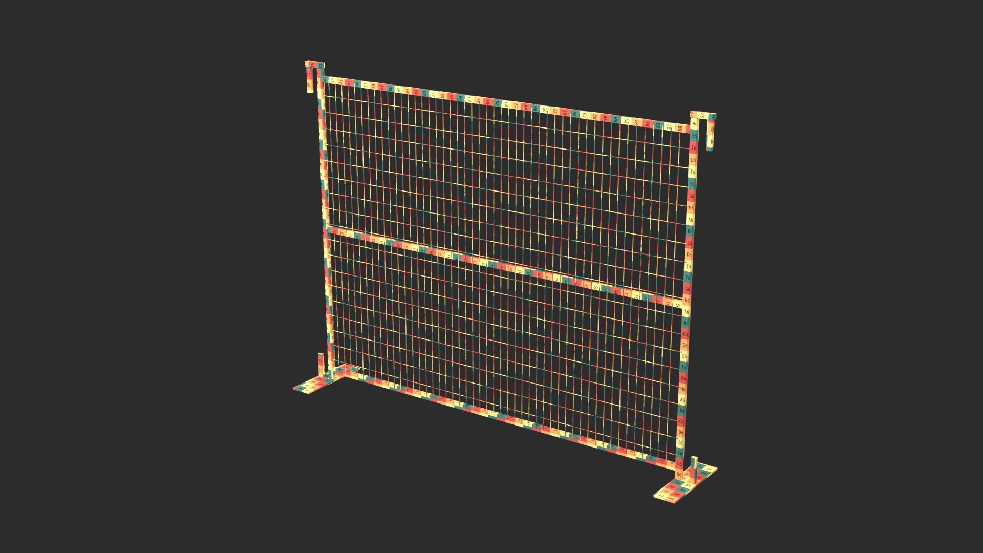 3D model Fence Segment https://p.turbosquid.com/ts-thumb/Wy/Lageom/pl/wireframe_0000/jpg/1756146095/1920x1080/fit_q87/ff0420ef2c693efc7629baead35c787ce8b798a0/wireframe_0000.jpg