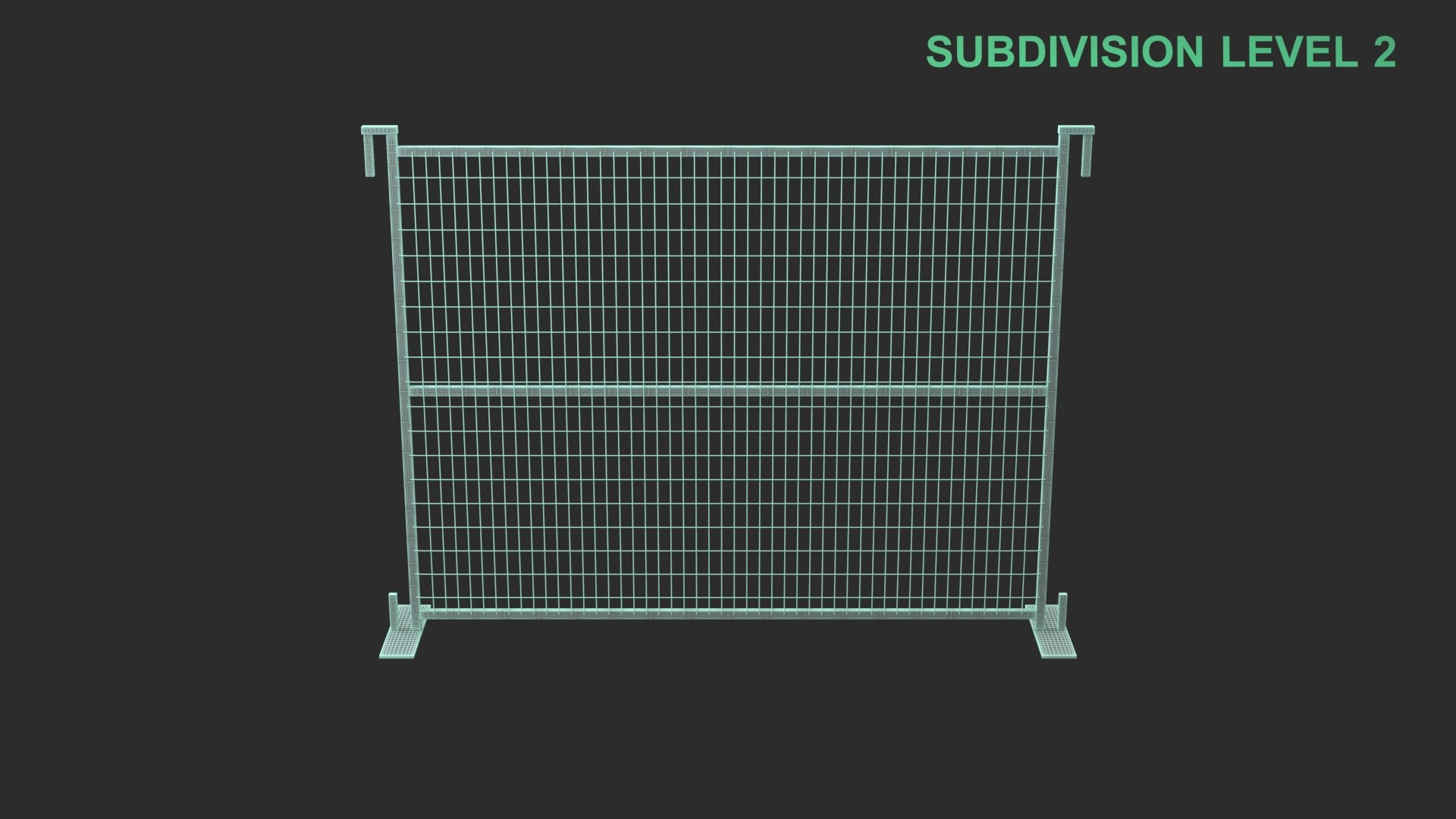 3D model Fence Segment https://p.turbosquid.com/ts-thumb/Wy/Lageom/rE/wireframe_0002/jpg/1756146096/1920x1080/fit_q87/d8ecb0f889d930bb6ec6a1427575e98de0218edd/wireframe_0002.jpg