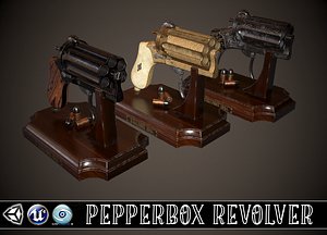 pepperbox revolver 3D model