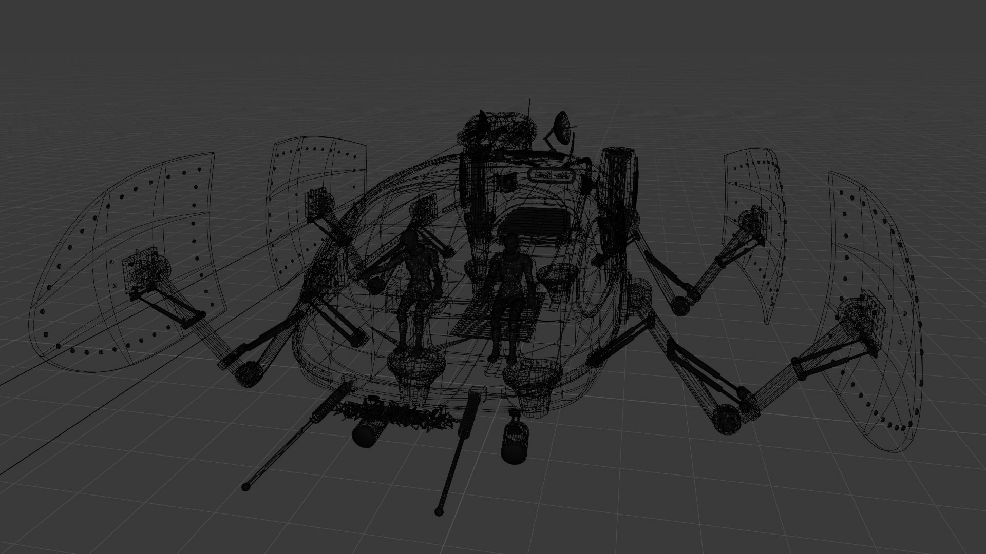 Spaceship Water Strider Ship 3D Model - TurboSquid 1652458