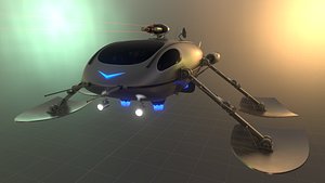 spaceship water strider ship 3D model