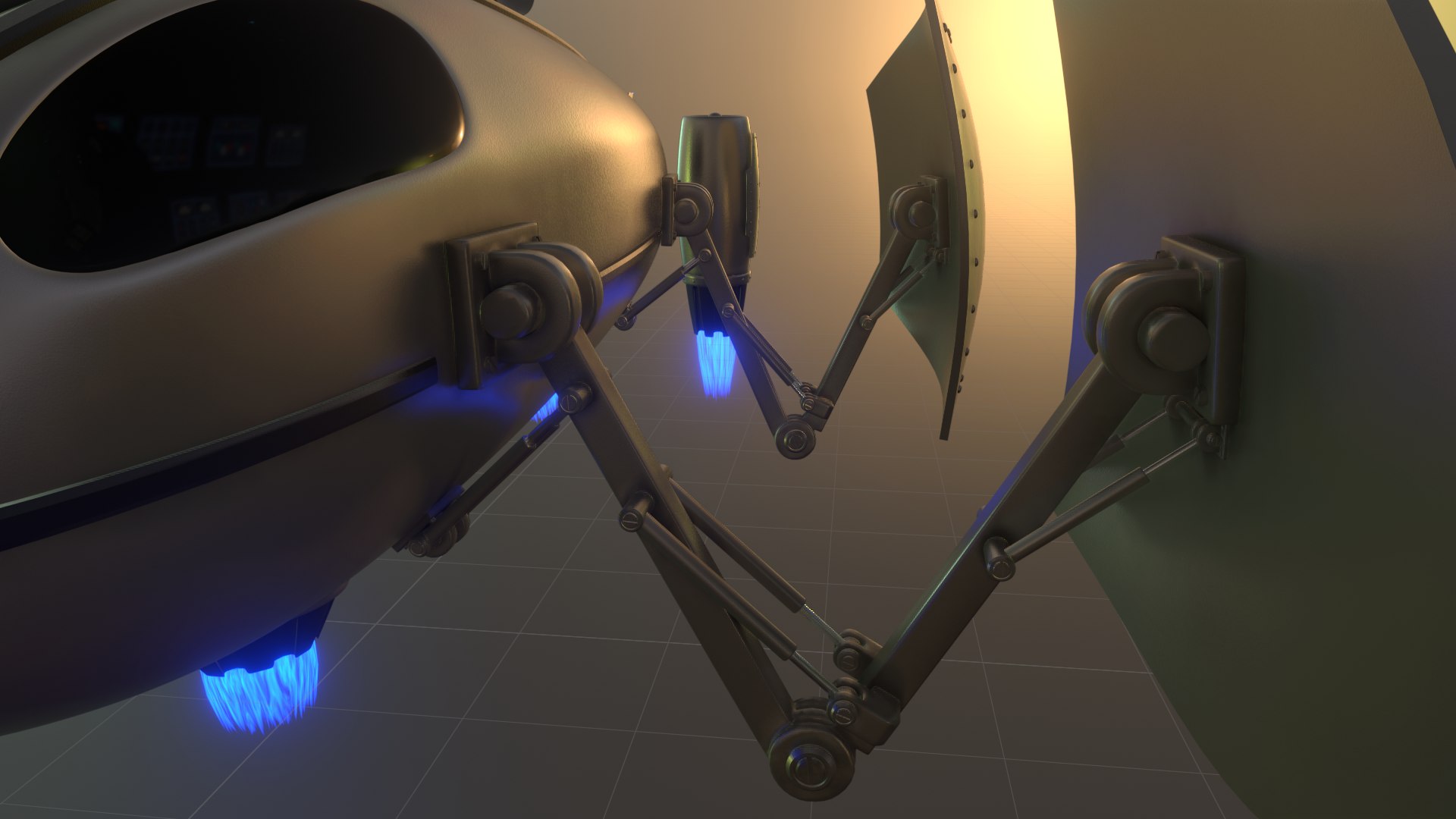 Spaceship Water Strider Ship 3D Model - TurboSquid 1652458