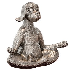 Yoga dog - figurine