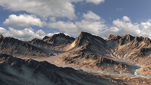 3D Medium scale landscape model