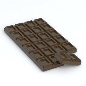 3D Chocolate Bar Dark